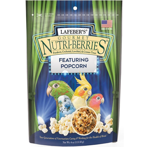 Lafeber's Cockatiel Popcorn Nutri-Berrie Treats 4 oz