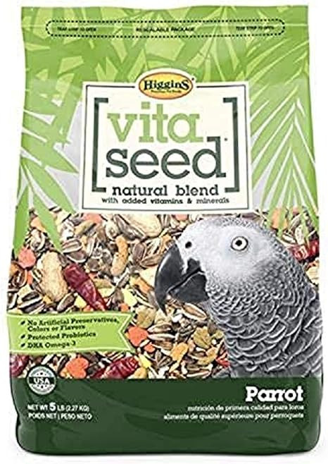 Higgins Vita Seed Natural Blend for Parrots 5 lb