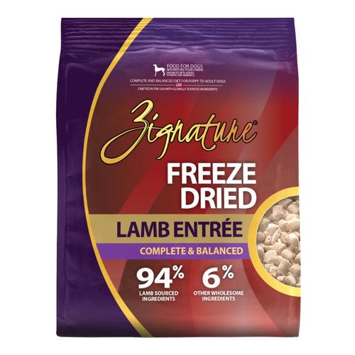 Zignature Freeze Dried Lamb Entrée Grain-Free Dog Food 4 oz