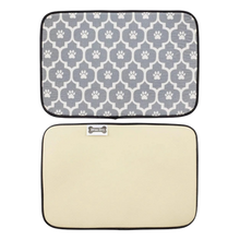 Kole Imports Grey Bone Dry Machine Washable Feeding Mat 