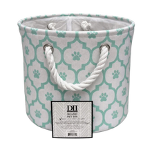 Kole Imports Teal Round Pet Storage Bin 