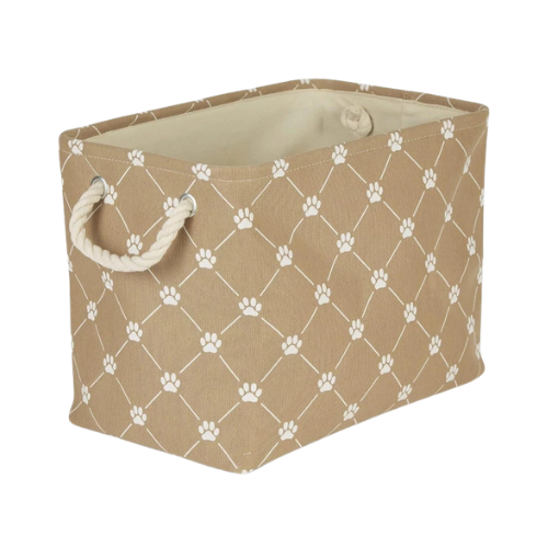 Kole Imports Tan Rectangle Pet Storage Bin 