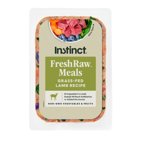 Instinct Frozen FreshRaw Meals Grass-Fed Lamb Recipe Adult Dog Food 8 oz