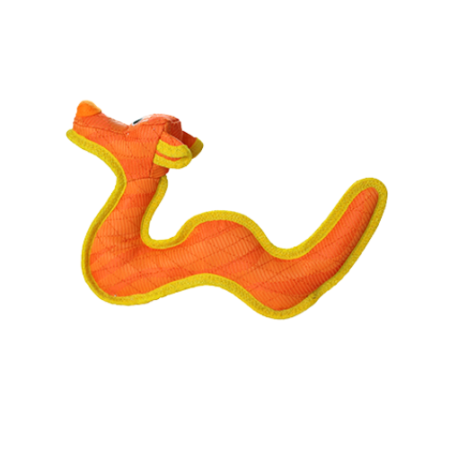 Vip DuraForce Orange Dragon Durable Double Layered Dog Toy Medium/Large Dog