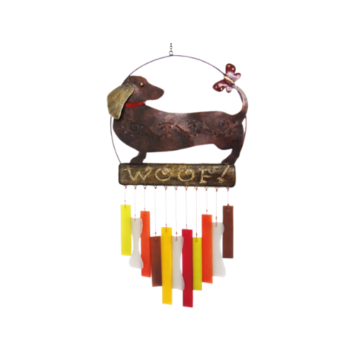 Songbird Essentials Dachsie Dog Woof Wind Chime 