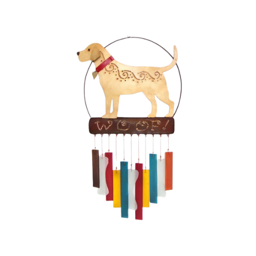 Songbird Essentials Lab Dog Woof Wind Chime 