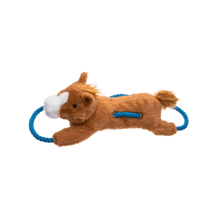 Growl Haystackerz Hayride Horse Rope and Plush Dog Toy 