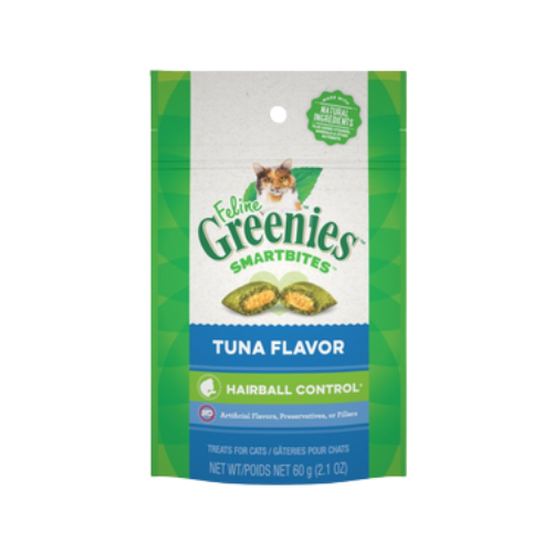 Greenies Smartbites Hairball Control Tuna Flavor Cat Treats 2.1 oz