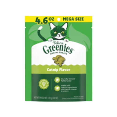 Greenies Feline Dental Treats Catnip Flavor For Cats