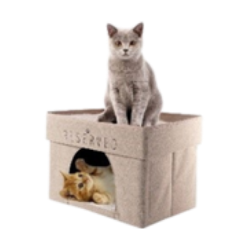 Pet Obsession Collapsible Cat Cave, 17 x 12 x 12 in