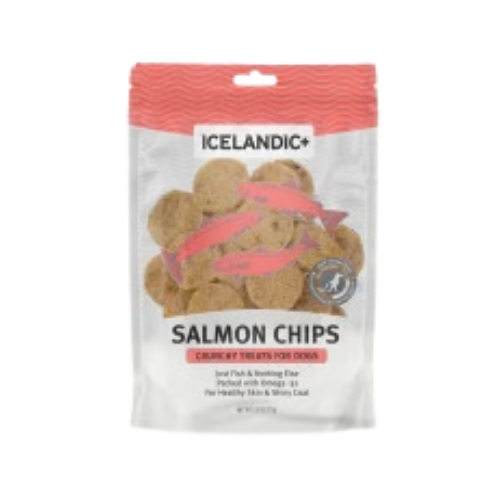 Icelandic+ Salmon Fish Chips Dog Treats 2.5 oz