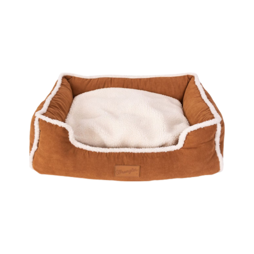Wrangler Microsuede Sherpa Trimmed Cuddler Pet Bed