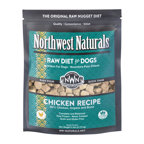 Northwest Naturals Frozen Raw Diet for Dogs- Chicken Nuggets Recipe 6 lb