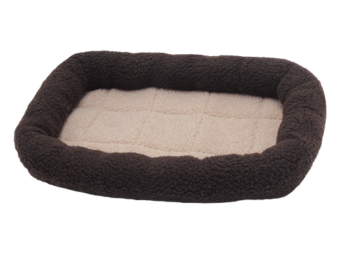 Happy Tails Crate Bolster Pet Bed- Sable