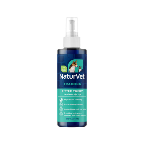 Naturvet Bitter Yuck! No Chew Dog, Cat , & Horse Spray 8 oz