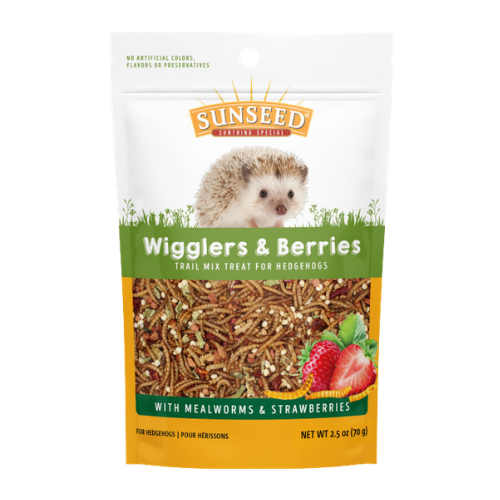 Sunseed Trail Mix Treat with Wigglers & Berries for Hedgehogs 2.5 oz