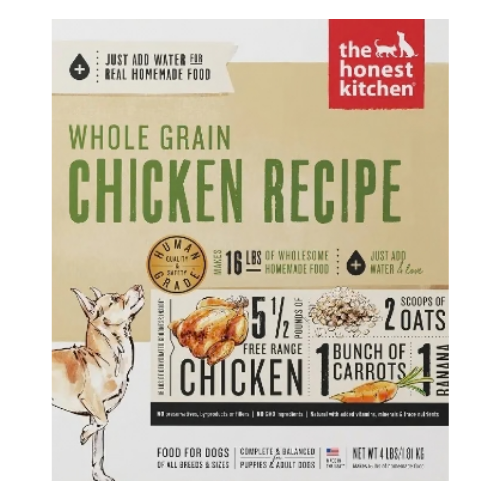 The Honest Kitchen Human-Grade Chicken Dehydrated Whole Grain Dog Food
