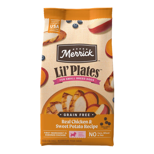 Merrick Lil' Plates Real Chicken & Sweet Potato Recipe Grain-Free Dry Dog Food 4 lb