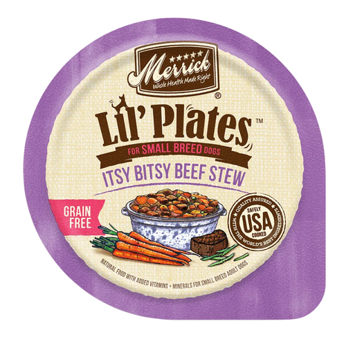 Merrick Lil' Plates Itsy Bitsy Beef Stew Grain-Free Wet Dog Food