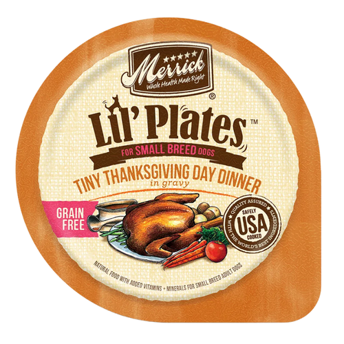 Merrick Lil' Plates Tiny Thanksgiving Day Dinner in Gravy Grain-Free Wet Dog Food