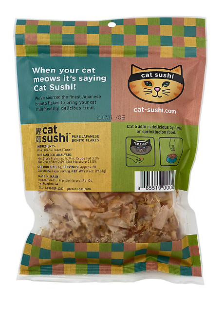 Cat Sushi Cat Sushi Bonito Flakes Classic Cut Cat Treats .7 oz