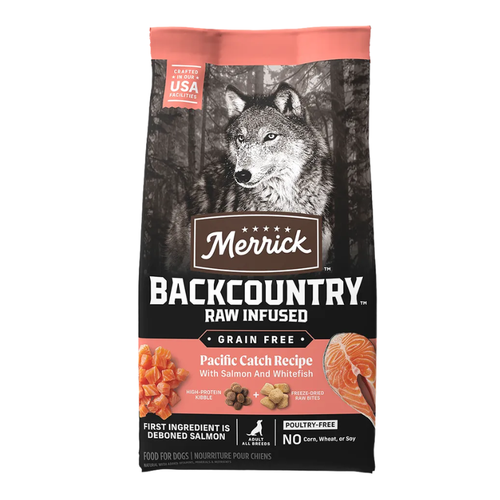 Merrick BackCountry Raw Infused Pacific Catch Recipe Grain-Free Dry Dog Food 20 lb