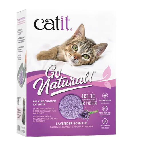 Catit Go Natural! Pea Husk Clumping Lavender Scented Cat Litter 13.2 lb