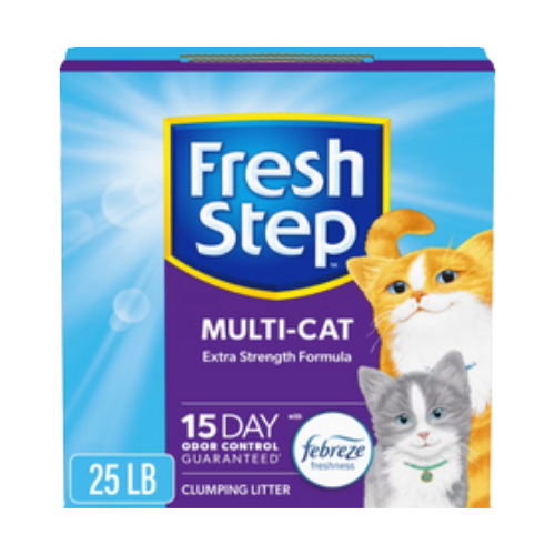 Fresh Step Multi-Cat Extra Strength Scented Clumping Cat Litter 25 lb