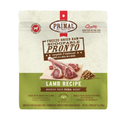 Primal Raw Pronto Lamb Recipe Freeze-Dried Dog Food 7 oz