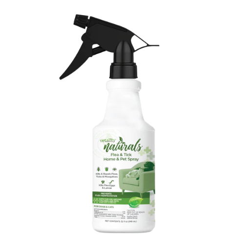 Vetality Naturals Flea & Tick Home & Pet Spray, Kills & Repels Fleas, Ticks & Mosquitoes 32 oz