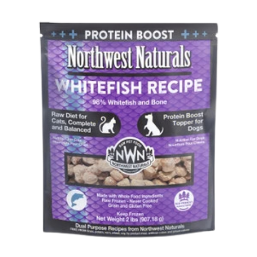 Northwest Naturals Raw Frozen Protein Boost Whitefish Recipe for Dogs & Cats 2 lb
