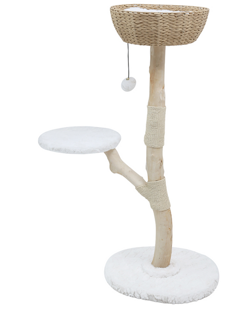 Penn Plax Luxury Pear Wood Cat Tree 