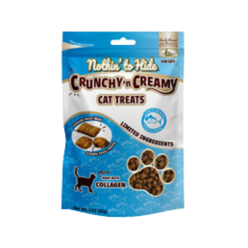 Nothin' To Hide Crunchy & Creamy Tuna Flavor & Collagen Cat Treats 3 oz