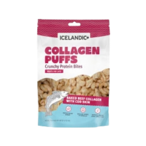 Icelandic+ Beef Collagen Puffs with Cod Skin Cat Treats .5 oz