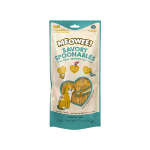 Meowee! Savory Spoonables Chicken, Salmon & Duck Lickable Cat Treats 4 ct