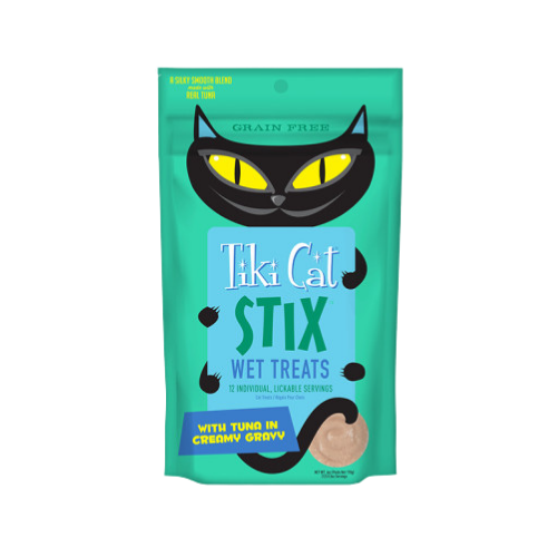 Tiki Cat Stix Tuna in Creamy Gravy Lickable Wet Cat Treats 3 oz