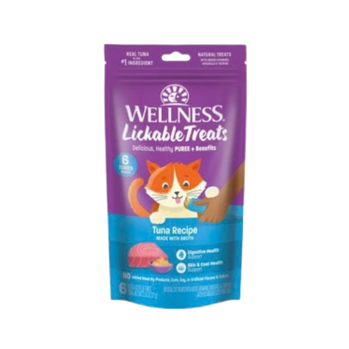 Wellness Lickable Cat Treats Tuna Recipe with Broth 2.5 oz