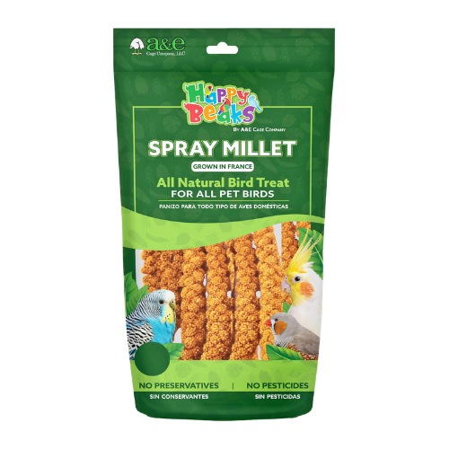 A&E Spray Millet All Natural Bird Treat for All Pet Birds