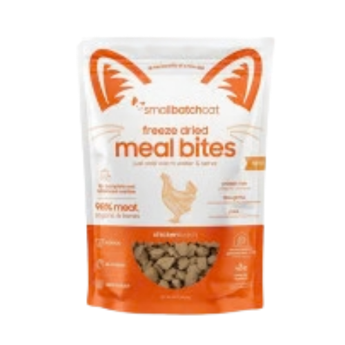 Smallbatch Pet Food Freeze Dried Meal Bites Chickenbatch for Cats 10 oz