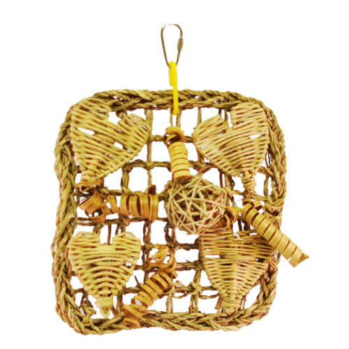 A&E Happy Beaks Small Vine Mat for Birds 7 x 7 x 3 in