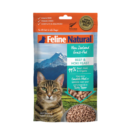 Natural Pet Food Group Beef & Hoki Feast Freeze-Dried Cat Food Topper 3.5 oz