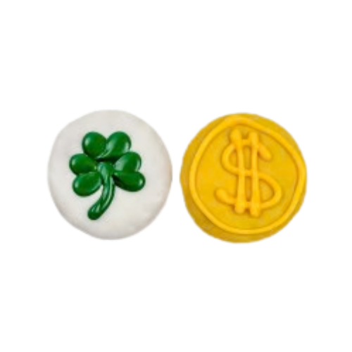 Bosco & Roxy St Pats Lucky Bites Coin Dog Treat Cookie 