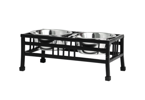 Incredipet Modern Iron Double Diner Pet Bowls 1 qt