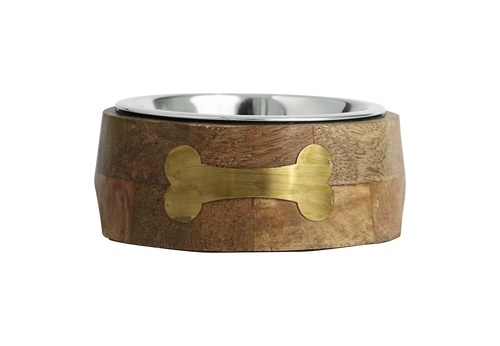 Incredipet Wood Diner With Pet Bowl 1 qt