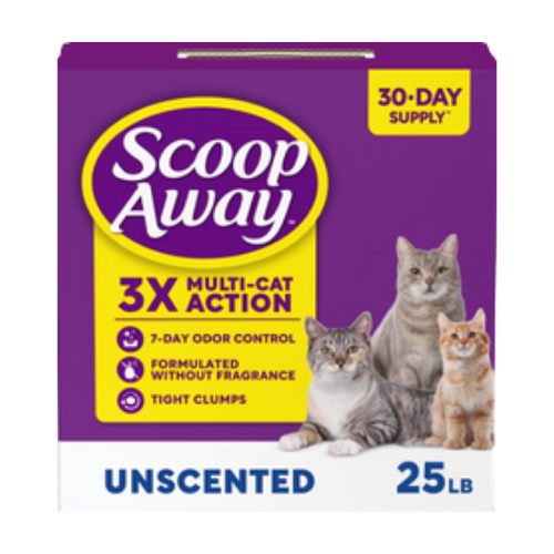 Fresh Step Scoop Away Clumping Unscented Cat Litter 25 lb