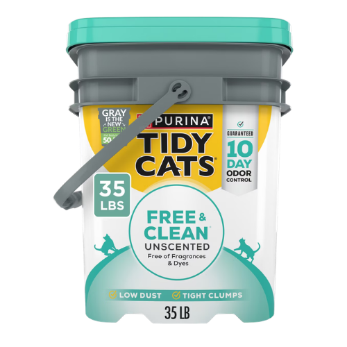 Tidy Cats Free & Clean Unscented Clumping Cat Litter 35 lb