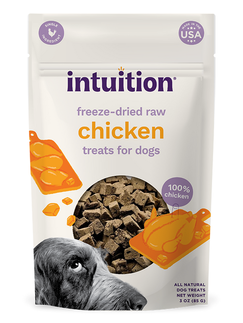 Intuition Freeze-Dried Raw Chicken Treats for Dogs 3 oz