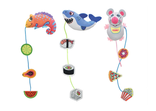 Incredipet Catnip Munchies Plush Cat Toy, Assorted 10.5 in