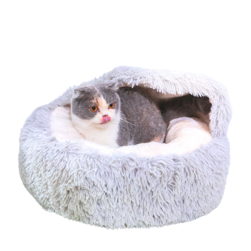 Petpals Igloo Faux Fur Cat Bed 
