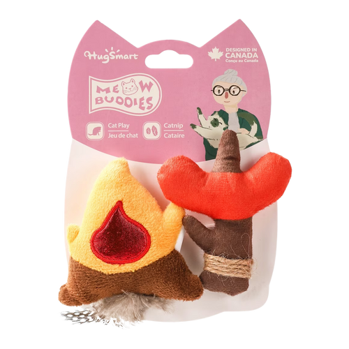 Hugsmart Camping Claws Campfire Sausage Cat Toy 